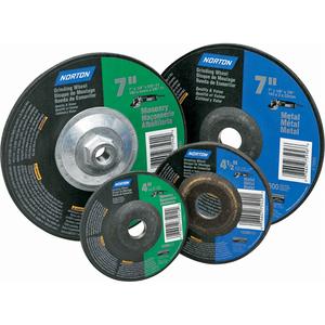 Gemini® Depressed Centre Grinding Wheels - 4", 1/4", 5/8", 15280, 27, Aluminum Oxide