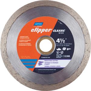 Diamond Saw Blade with Continuous Rim - 4-1/2", 0.060", 5/8"