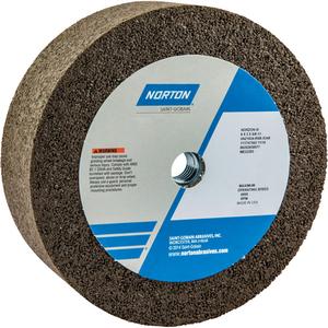 Norzon Plus® Non-Reinforced Portable Snagging Cups - 6", 2", 5/8", 16, 6000, Straight Cup, Zirconia Alumina, 3/4", 2"