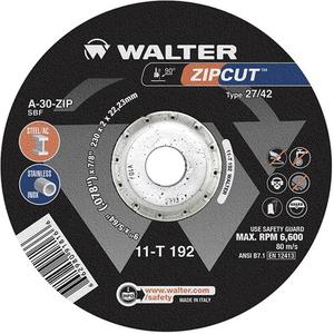 Zipcut™ High Performing Cut-Off Wheel - 9", 5/64", 7/8", 6600, 27, Aluminum Oxide