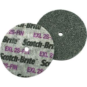Scotch-Brite™ EXL Unitized Disc - 6", 1/2", Fine, 1/2", Aluminum Oxide