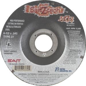 Cutting Wheel Z-Tech - 4-1/2", 0.045", 7/8", 13300, 27, Zirconium