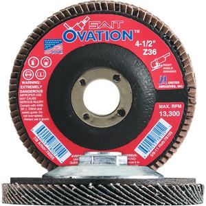 Ovation Flap Disc - 36, 40, 60, 80, 120, 4-1/2", 7/8", Zirconium, 27