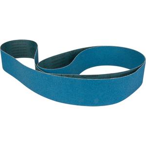 Abrasive Sanding Belt - 80, Zirconia Alumina, Wide Belt Machine, Hand Tool Belt Machine, Pedestal Sander, Centreless Sanding Machine, Surface Grinding Machine, Blue, Resin, Close