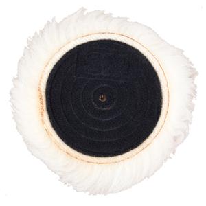 3" x 15/16" Finesse-it™ Knit Buffing Pad - Wool Blend, 15/16" (23.9 mm), White