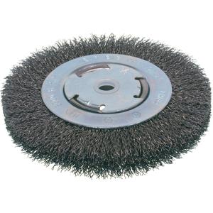 Economy Crimped Wire Wheel Brushes - Medium Face - 6", 3/4", 0.008, Steel, 2", 6000