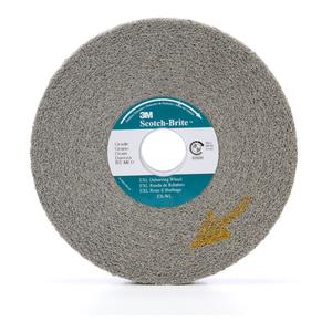 Scotch-Brite™ EXL Deburring Wheel - 6", 1", Medium, 1"-8, 1", Aluminum Oxide