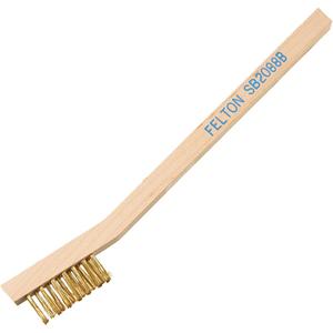 Small Cleaning Scratch Brushes - 1-1/2", 7-3/4", 3 x 7, 1/2", Nylon, 0.006", 3/4", Wood