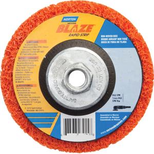 Blaze Rapid Strip Non-Woven Depressed Center Disc - 4-1/2" - 4-1/2", Coarse, 5/8"-11, Type 27, Ceramic
