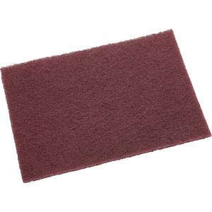 Non-Woven Hand Pad - 9'' x 6'', Very Fine, Aluminum Oxide, Maroon