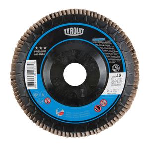 Flap Disc - 40, 60, 80, 4-1/2", 7/8", Zirconium, 27, 13300