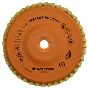Instant Polish™ Flap Disc - Very Fine, 4-1/2", 5", 5/8"-11, Zirconium, 27, 7300