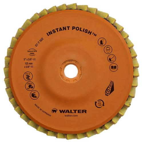 Instant Polish™ Flap Disc - Very Fine, 4-1/2", 5", 5/8"-11, Zirconium, 27, 7300