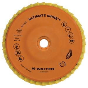 Ultimate Shine™ Flap Disc - Very Fine, 4-1/2", 5/8"-11, Zirconium, 27, 7300