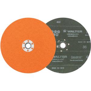 Coolcut XX™ Sanding Disc - 7", 5/8"-11, 36, 60, 80, 120, Ceramic, 8600