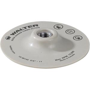 Turbo Backing Pad - 4-1/2", 5/8"-11, Quick-Change, White, 13300