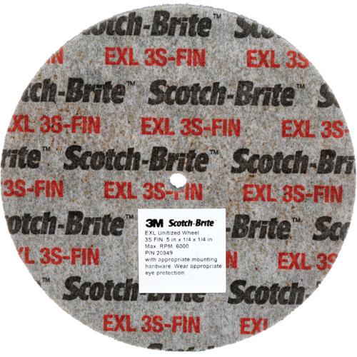 Scotch-Brite™ EXL Unitized Wheel - 5", 1/4", Fine, 1/4", Silicon Carbide, 9000, 3 - Image 2