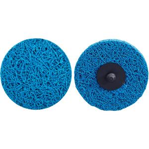 Vortex Rapid Blend™ Non-Woven Quick-Change Abrasive Disc - 3", Medium, None, Aluminum Oxide, 15,000, 1/4"