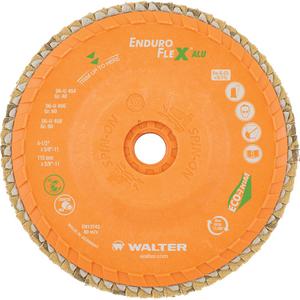 Enduro-Flex Alu™ Spin-On Flap Disc - 40, 60, 80, 4-1/2", 5/8"-11, Zirconia Alumina, 27