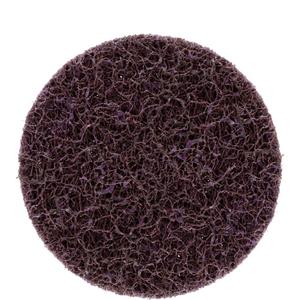 Scotch-Brite™ Roloc™ Blend and Finish Disc - 3", Medium, None, Silicon Carbide, 15000, Purple