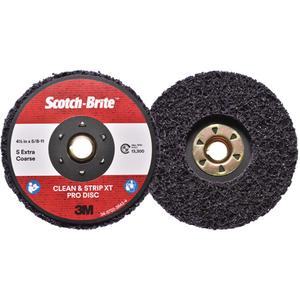 Scotch-Brite™ Clean & Strip XT Pro Disc - 4-1/2", 5", 6", 7", 4", Extra Coarse, 5/8"-11, Silicon Carbide, TN, Purple, 13 300