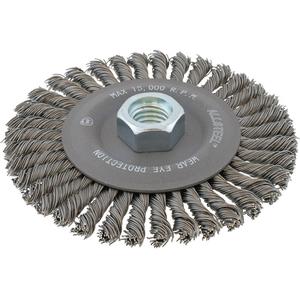 AllSteel™ Stringer Bead Wire Brush - 4-1/2", 1/4", 0.02", Steel, 5/8"-11, 15 000