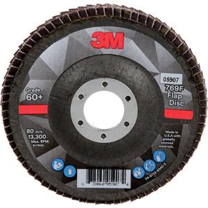 769F Quick Change Flap Disc - 60+, 4-1/2", 5", 7/8", Ceramic, 29, 13300