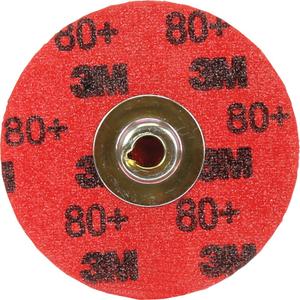 Cubitron™ II Roloc™ 984F Durable Edge Disc - 3", TSM, 80+, Ceramic, 20000, Maroon, Polyester