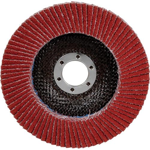 Cubitron™ II 969F Flap Disc - 40+, 5", 7/8", Ceramic, 27, 12000, Maroon, YF-Weight, Polyester - Image 4