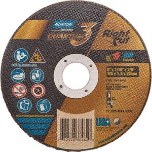 Quantum3™ RightCut™  Small Diameter Cut-Off Wheel - 5", 1/16", 7/8", 12225, 01/41, Ceramic Alumina