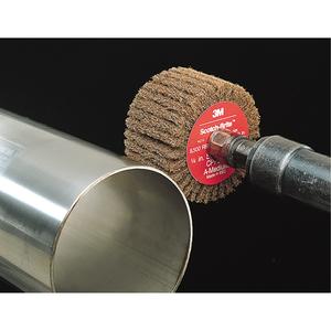Scotch-Brite™ Flap Brushes - 2", 1", Medium, 1/4", Aluminum Oxide, 12000