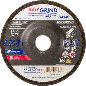 XA24Q Contaminant-Free Grinding Wheel - 4-1/2", 1/4", 7/8", 13300, 1