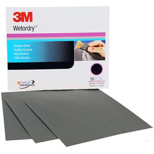 Wetordry™ Abrasive Sheet - P220, P400, P500, P600, 9" x 11", Aluminum Oxide, A, Sheet