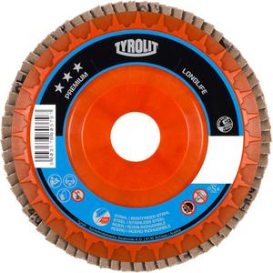 Premium LongLife Flap Disc - 120, 4-1/2", 5", 7/8", Zirconium, 27, 13300