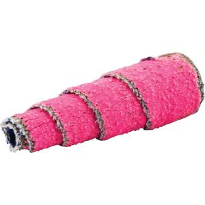 R928 Tapered Spiral Roll - 80, 1/2", Ceramic Alumina, 1-1/2", 1/8", X-Weight, Pink