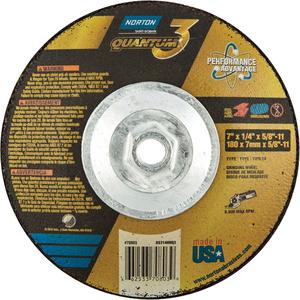 Quantum3 SG Saucer Wheel - 7", 1/4", 5/8"-11, 8600, 28, Ceramic Alumina