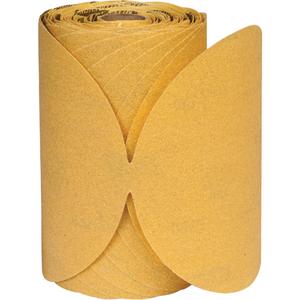 Gold Reserve™ A296 Coarse Paper PSA Disc Roll - P80, 6", Aluminum Oxide, B-Weight
