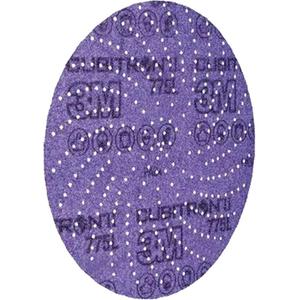 Cubitron™ II Hookit™ Clean Sanding Film Disc 775L - 150+, 180+, 240+, 400+, 5", Ceramic, 3 mils, 500LG, Hook & Loop, Film, Resin
