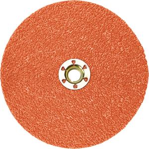 Quick-Change Fibre Disc - 120, 7", Ceramic Grain, 8600 RPM, TN
