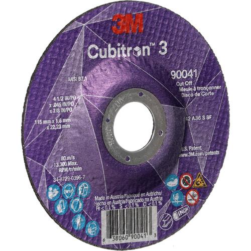 Cubitron™ 3 Cut-Off Wheel - 4-1/2", 5", 6", 0.045", 7/8", 13300, T27, Ceramic, Resin, 1095 Days, 36+ - Image 4