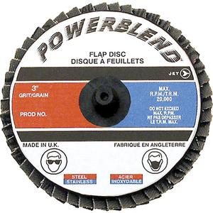 Powerblend Roll-On Flap Disc - Z40, 2", Type R, 30 000 RPM