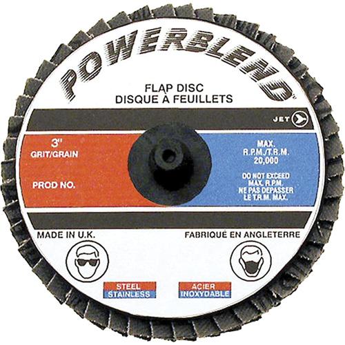 Powerblend Roll-On Flap Disc - Z40, 2", Type R, 30 000 RPM