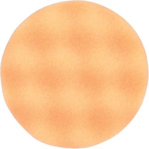 Finesse-it™ Foam Buffing Pad 46631 - Foam, Hook & Loop, Waffle, 12000 RPM, Orange