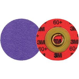 Cubitron™ 3 Roloc™ Durable Edge Disc 1184F - 1-1/2", TSM, 60+, Ceramic, Polyester Cloth, YF Weight, RS150SM, Purple
