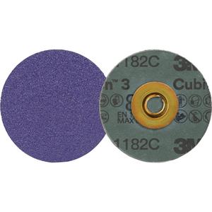 Cubitron™ 3 Roloc™ Fibre Disc 1182C - 3", TSM, 80+, Ceramic, Fibre, 20000 RPM, RS300VM, Purple