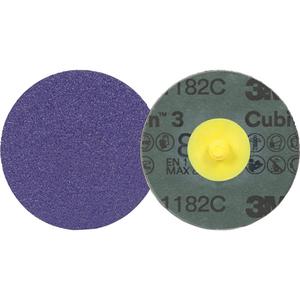 Cubitron™ 3 Roloc™ Fibre Disc 1182C - 2", TR, 80+, Ceramic, Fibre, 25000 RPM, R200P, Purple