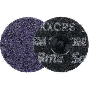 Scotch-Brite™ Roloc™ Precision Heavy Duty Surface Conditioning Disc, HD-DR - 3", TR, 60+, Ceramic, 20000 RPM, Non-woven, Resin, X-Extra Coarse (XXCRS)