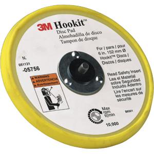 Hookit™ Low Profile Abrasive Disc Back-up Pad 05756 - 6", 5/16-24" EXT, 3M™ Hookit™ Abrasive Discs, Medium, 12000 RPM, 0