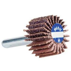 Mini Flap Wheel - 1-1/2", 80, 1-1/2", 1/4", Aluminum Oxide, 25000