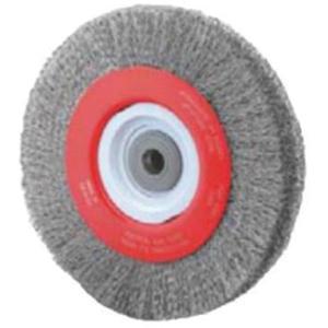 Crimped Bench Wheel - 8", 3/4", 0.014", Steel, 1/2"-2, 4500